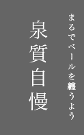 まるでベールを纏うよう 泉質自慢