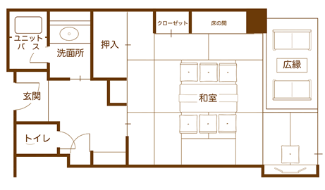 見晴らし館　露天風呂付き客室