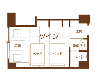 見晴らし館　露天風呂付き客室