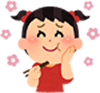 料理を食べる女の子イメージ